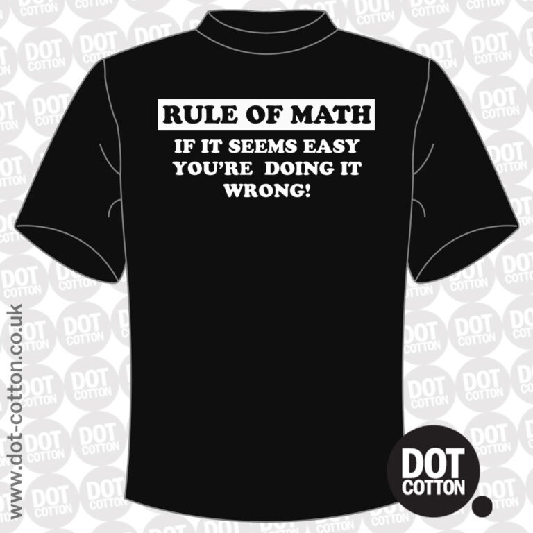 Rule of math T-shirt - Dot Cotton